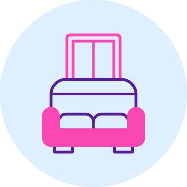 Bavul simgesi, basit vektör çizim