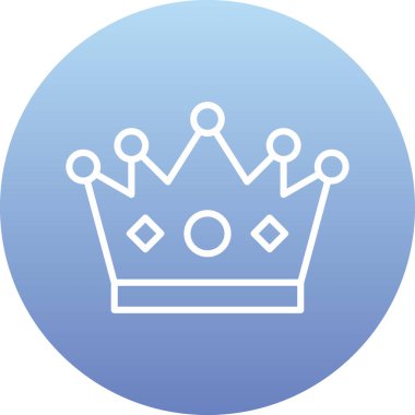 taç vektör simgesi basit illüstrasyon