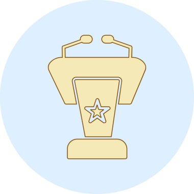 Kupa simge vektör çizim