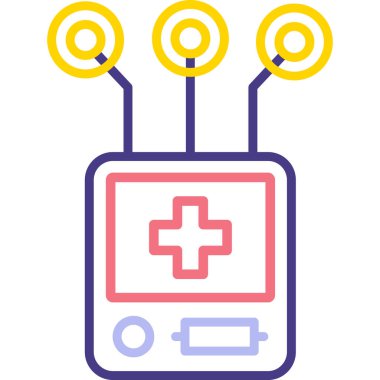 Tıbbi bir simgenin vektör illüstrasyonu