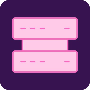 Tek bir izole simgenin vektör illüstrasyonu