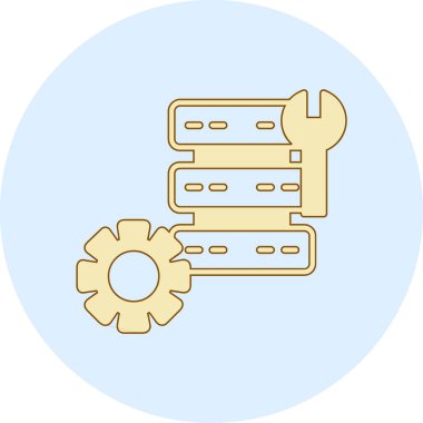 Modern bir simgenin vektör illüstrasyonu