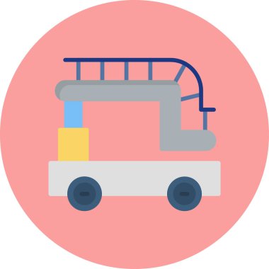 Otobüs. Web simgesi basit illüstrasyon