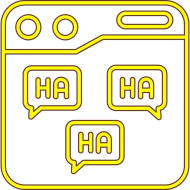 Metin simgesi için emojinin illüstrasyonu