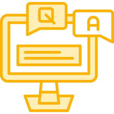 Konuş. Web simgesi basit illüstrasyon