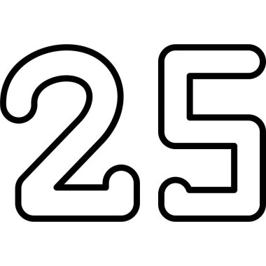 23 numaralı logo simgesi tasarım vektörü