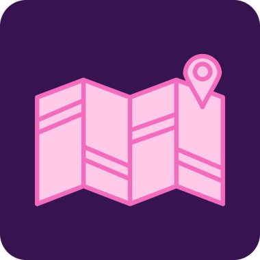 Harita konumu vektör simgesi