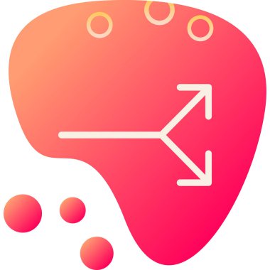 Beynin bir simgesinin vektör çizimi