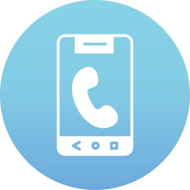 telefon simgesi, vektör illüstrasyonu