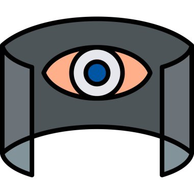 Göz simgesi vektör illüstrasyonu