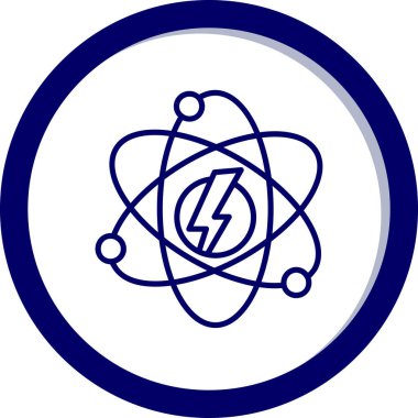 atom. Web simgesi basit tasarım