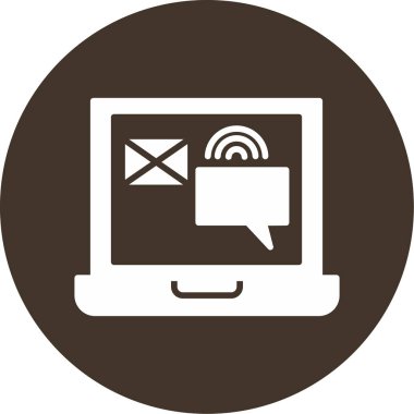 E-posta. Web simgesi basit illüstrasyon