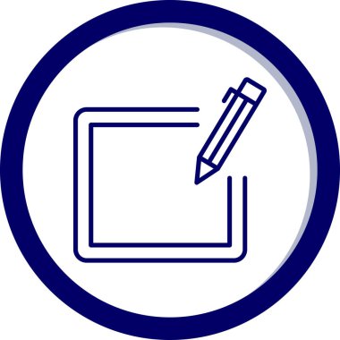 kalem simgesinin vektör illüstrasyonu.