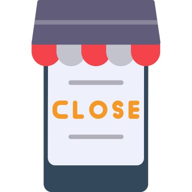 Alışveriş simgesi, vektör illüstrasyonu