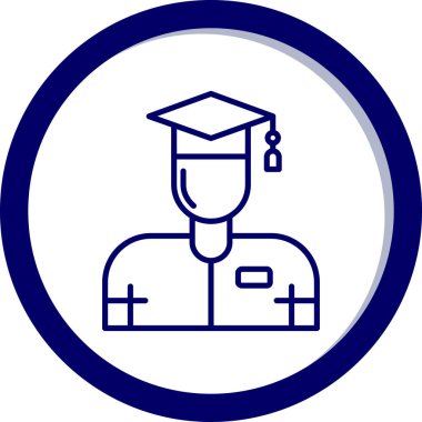 Eğitim simgesinin vektör illüstrasyonu