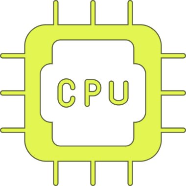 CPU kutsal kişilerin resmi, vektör çizim