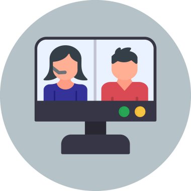 Video seslenmek kutsal kişilerin resmi, vektör çizim