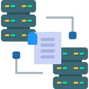 veri merkezi sunucu simgesi doldurulmuş özet biçimi