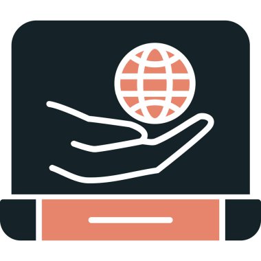 genel internet simgesi, vektör illüstrasyonu