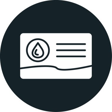 su damlası ikon vektör illüstrasyonu