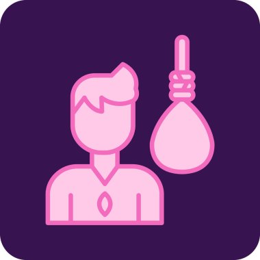 Elinde top ve kahve ikonu tutan bir adam.