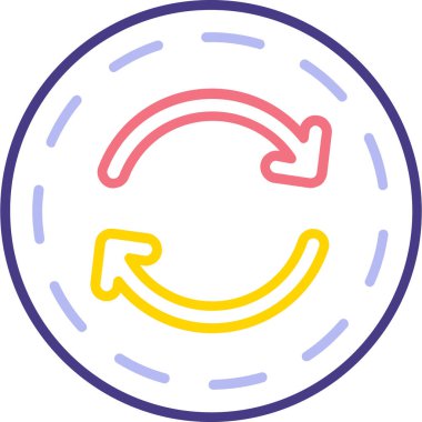 Simgeyi tazele, vektör illüstrasyonu