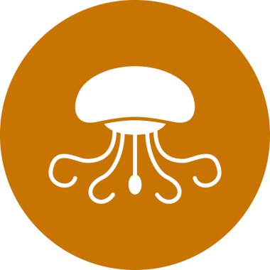 Deniz anası ikonu. Ağ için deniz anası vektör simgesinin basit bir gösterimi