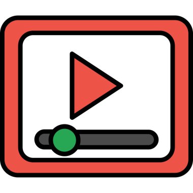 Oyuncu. Web simgesi basit tasarım