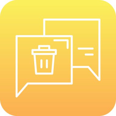 Çöp simgesinin vektör illüstrasyonu