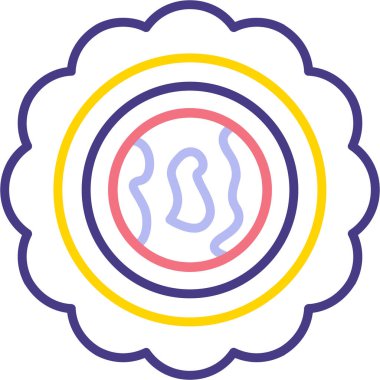 Bir çiçeğin güzel arkaplanının vektör çizimi