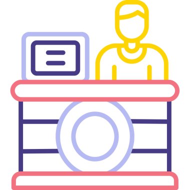 Modern b simgesinin vektör illüstrasyonu