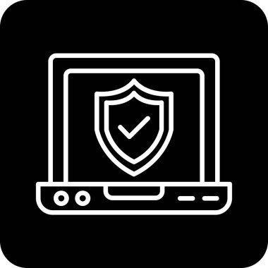 Vektör kalkanı ağ simgesi