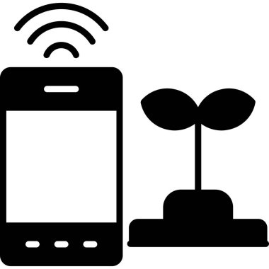 akıllı telefon simgesi. Akıllı telefon vektörünün gösterimi