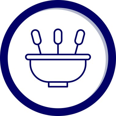 Mutfak simgesi, vektör illüstrasyonu