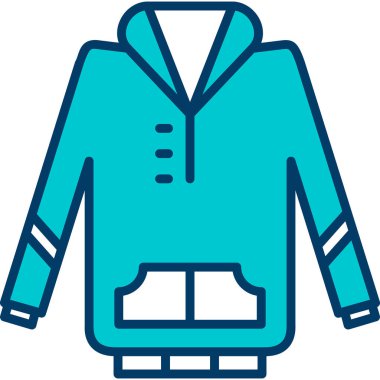 Palto ceketi ceket simgesi - taslak biçiminde