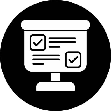 kontrol listesi simgesi vektör illüstrasyonu