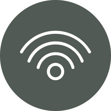 Wi-Fi simgesinin vektör illüstrasyonu