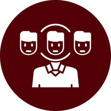 İnsan simgesinin vektör illüstrasyonu