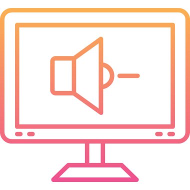 bilgisayar ekran simge vektör çizim