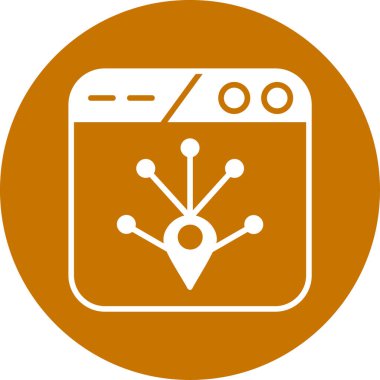 Bir mobil simgenin vektör illüstrasyonu