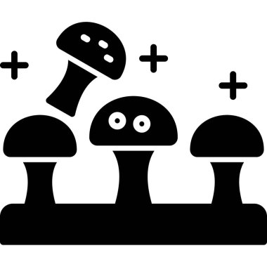 Mantar mantarı yemek simgesi