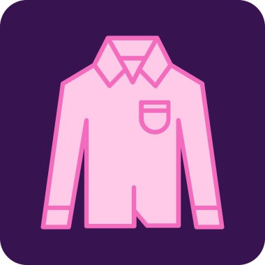 Ceket. Web simgesi basit illüstrasyon