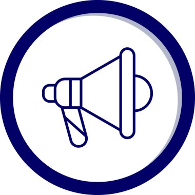 Megafon. Web simgesi basit tasarım