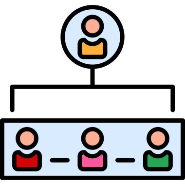 Konferans simgesi, vektör çizimi