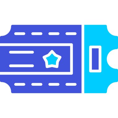 Bilet ikonu. Basit resimleme