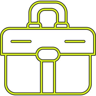 bavul ikonu vektör illüstrasyonu