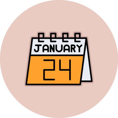 Takvim simgesi vektör illüstrasyonu.