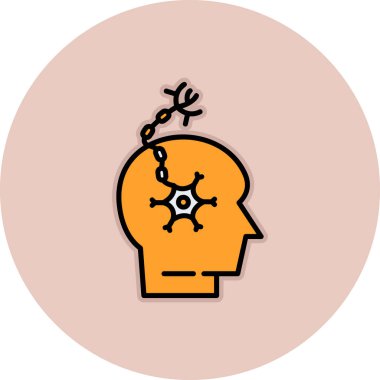 Ampullü beyin, illüstrasyon, beyaz arkaplanda vektör