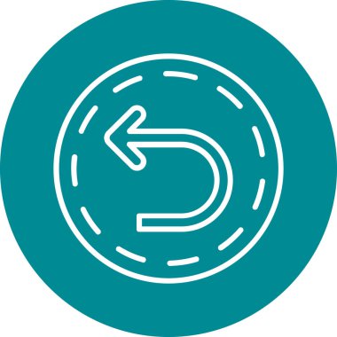 Tek bir simgenin vektör illüstrasyonu