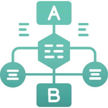 b & b simgesinin vektör çizimi